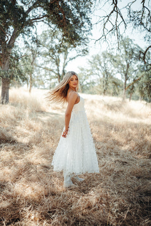 Venice White Butterfly Dress