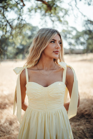 Summer Poplin Tie Dress