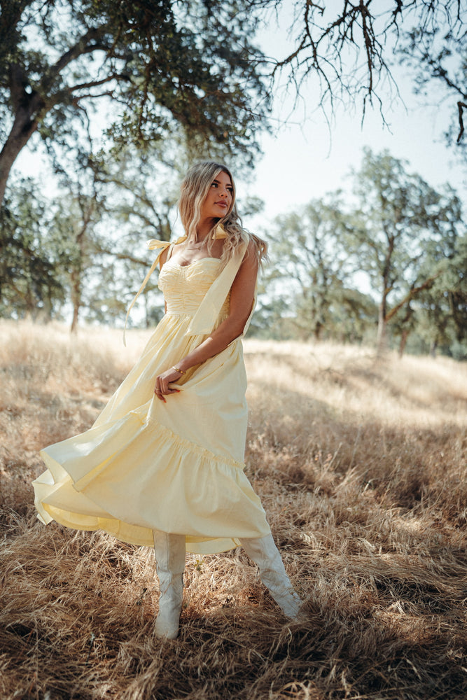 Summer Poplin Tie Dress