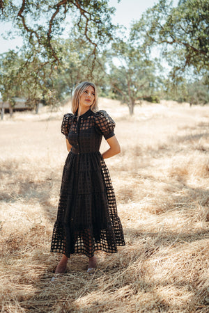 Barcelona Black Maxi Dress