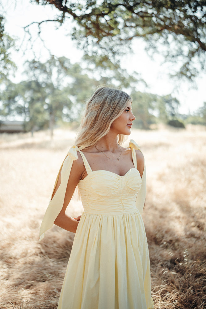Summer Poplin Tie Dress