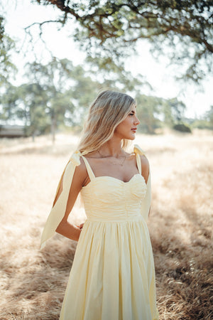Summer Poplin Tie Dress