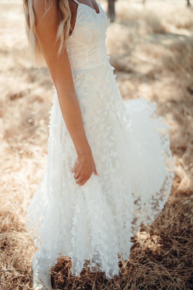 Venice White Butterfly Dress