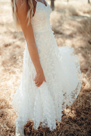 Venice White Butterfly Dress