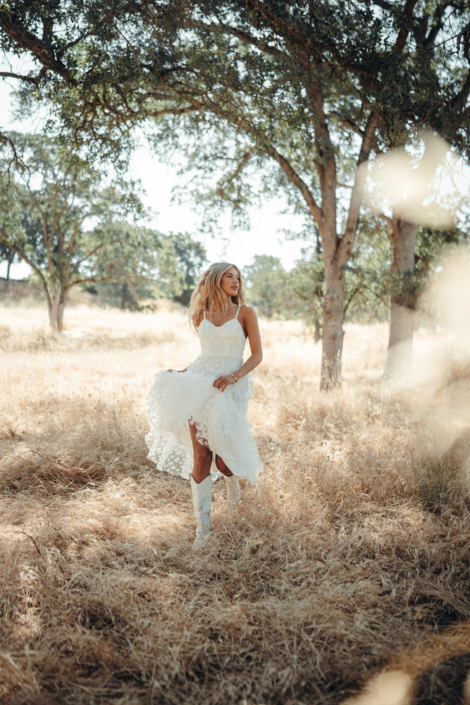 Venice White Butterfly Dress