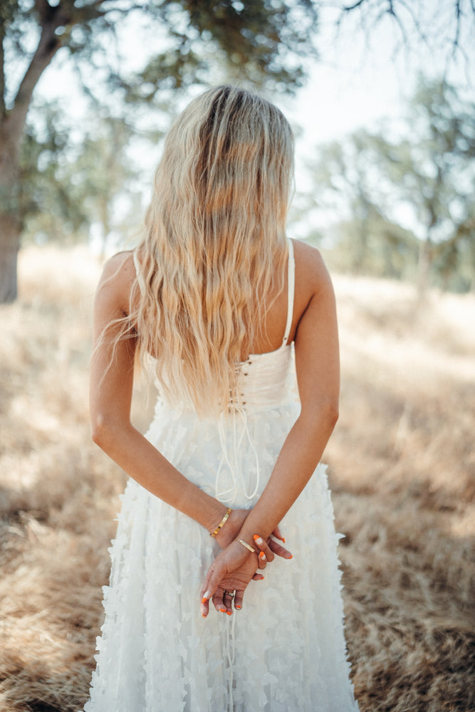 Venice White Butterfly Dress