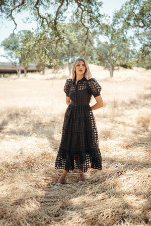 Barcelona Black Maxi Dress
