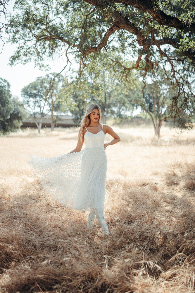 Venice White Butterfly Dress