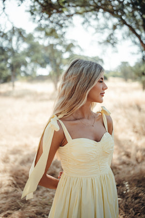 Summer Poplin Tie Dress
