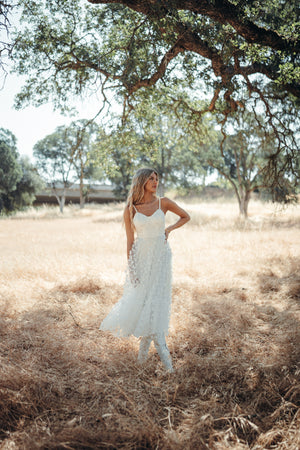 Venice White Butterfly Dress