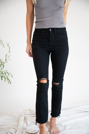 Marg Black Straight Jean
