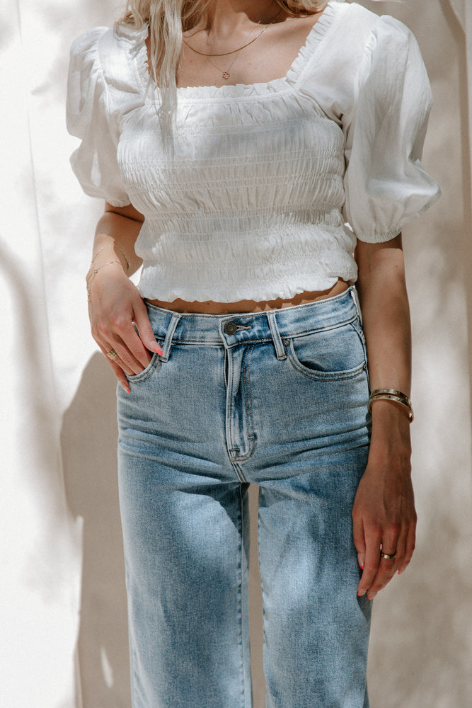 Hidden- Frayed Wide Leg Jeans