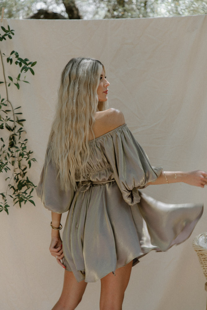 Tiffany Metallic Dress