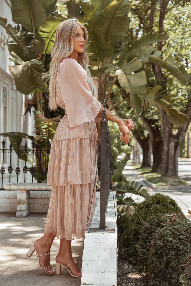 Satin Rose Dress