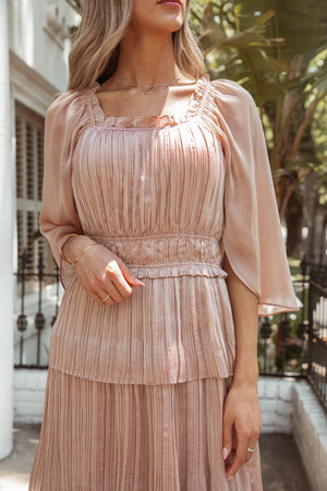 Satin Rose Dress