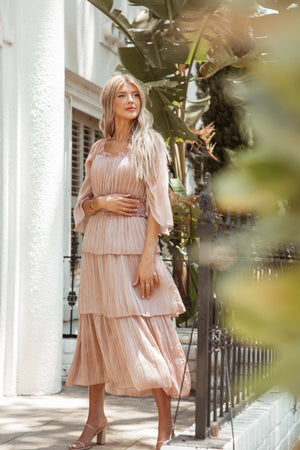 Satin Rose Dress