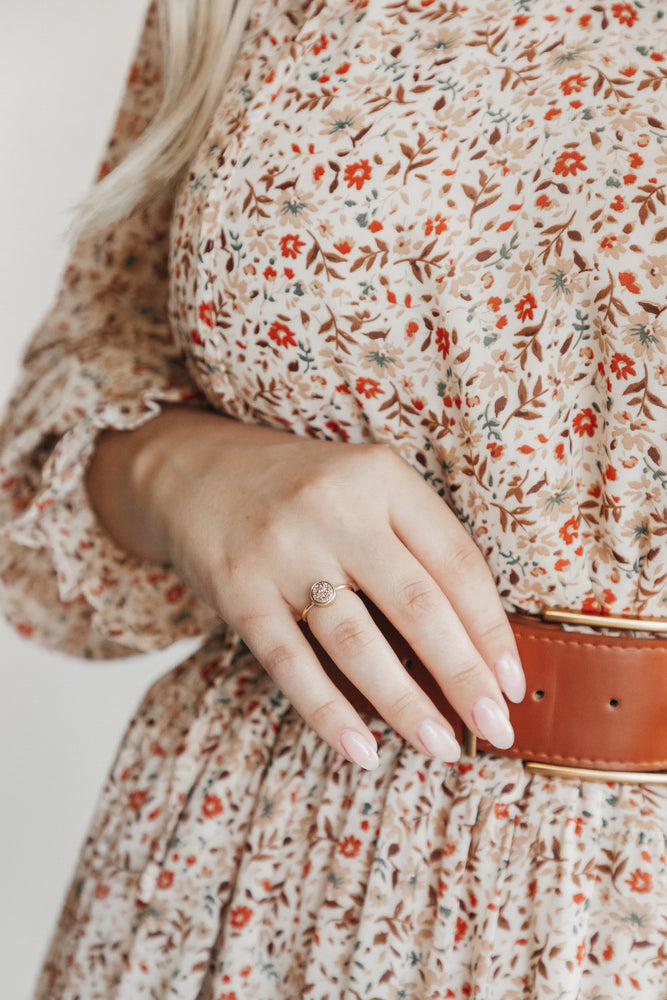 Rose Gold Quartz Ring