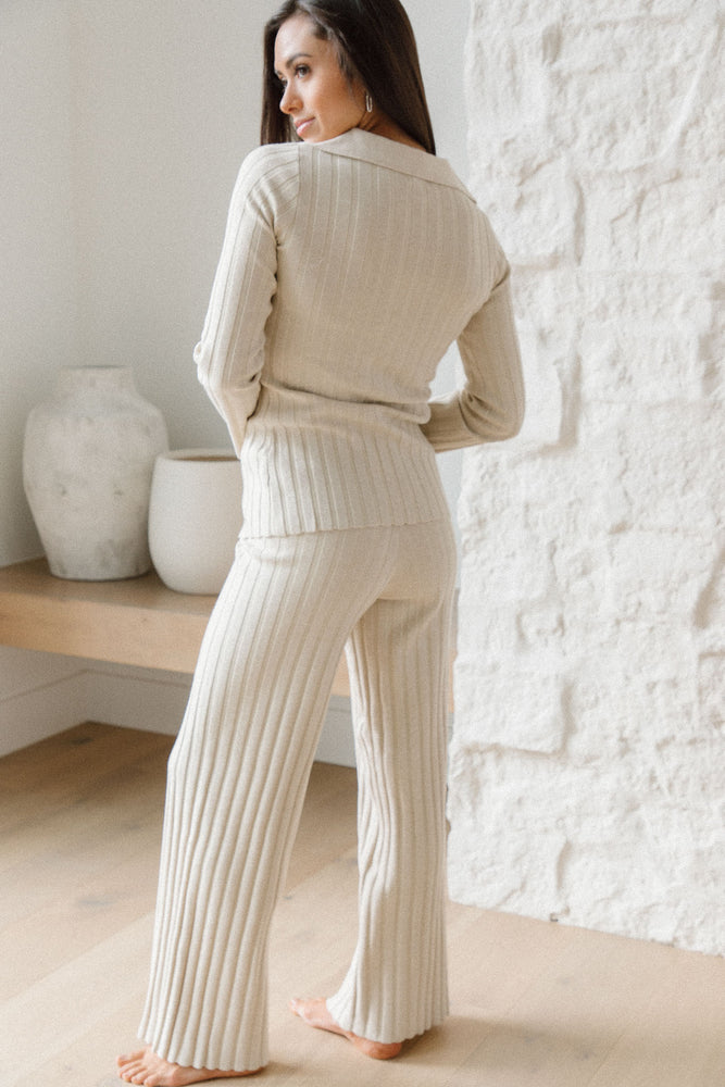 Lani Ribbed Button-Down