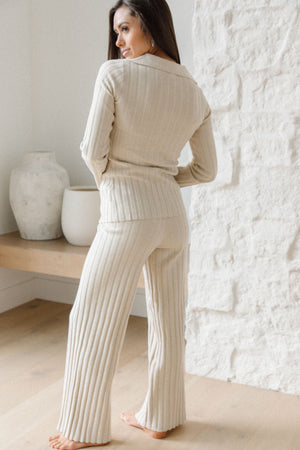 Lani Ribbed Button-Down