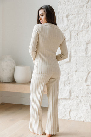 Lani Ribbed Button-Down
