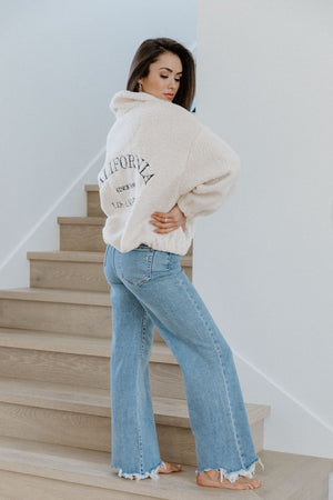 Hidden- Frayed Wide Leg Jeans
