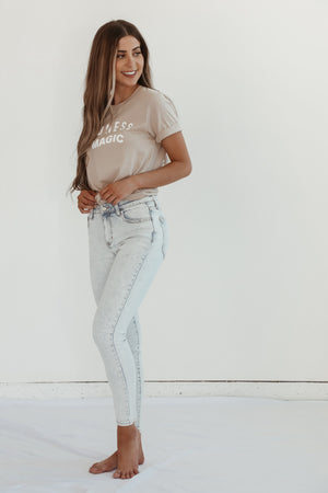 Vintage Wash Mom Jeans