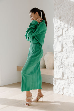 Diana Plisse Skirt Set