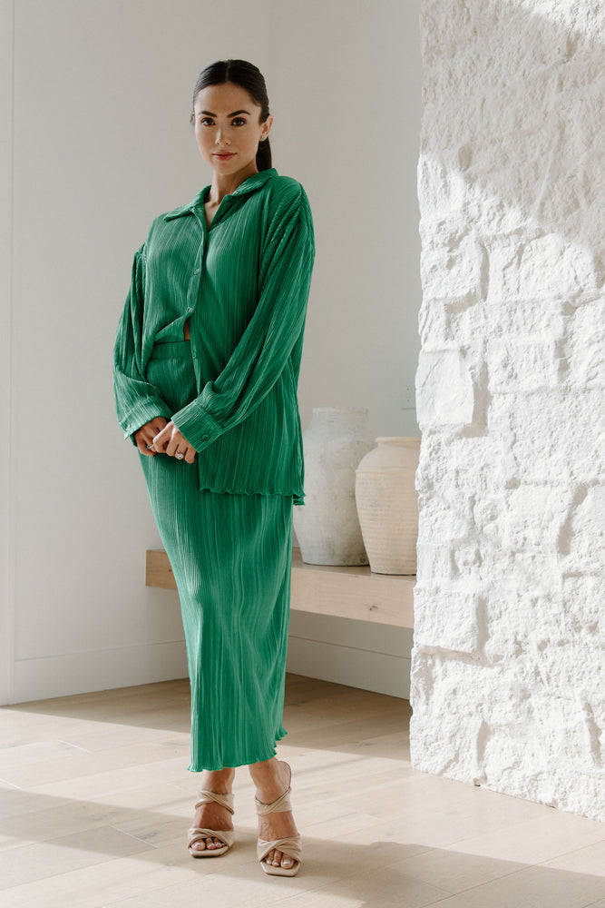 Diana Plisse Skirt Set