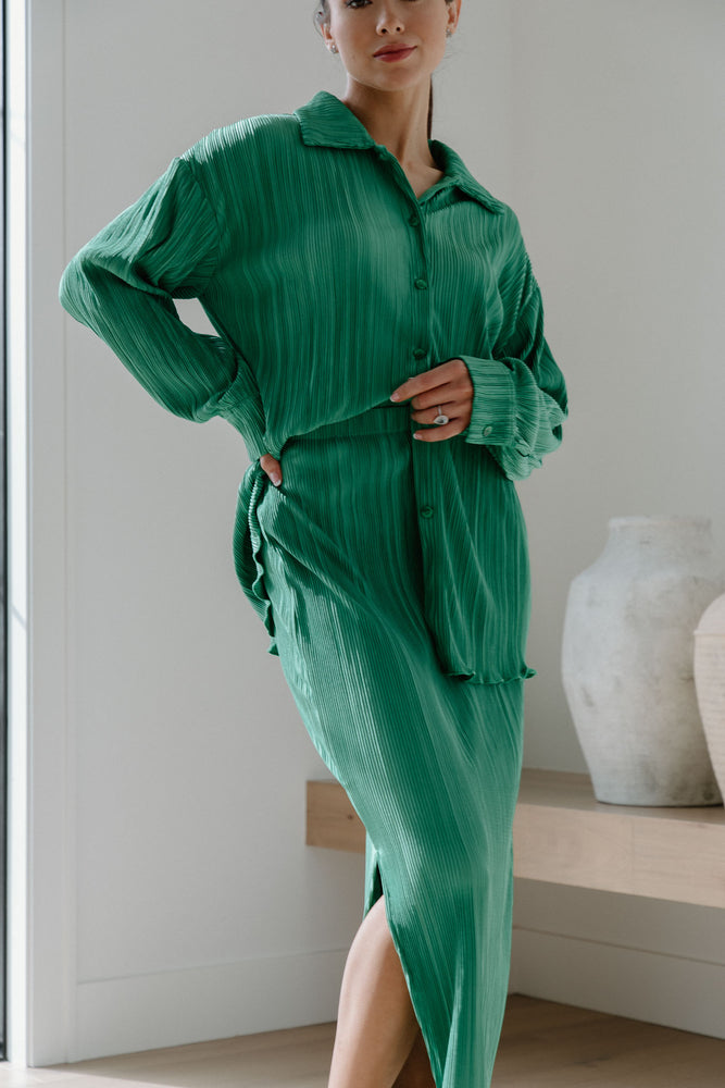 Diana Plisse Skirt Set