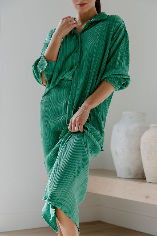Diana Plisse Skirt Set