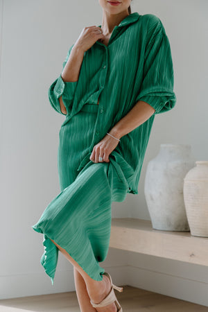 Diana Plisse Skirt Set