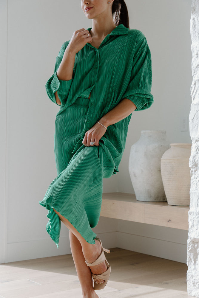 Diana Plisse Skirt Set