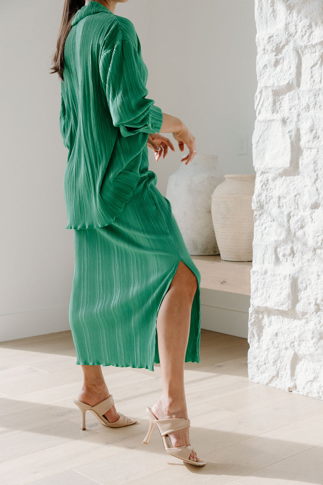 Diana Plisse Skirt Set