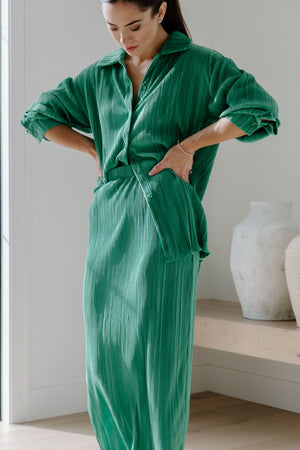 Diana Plisse Skirt Set