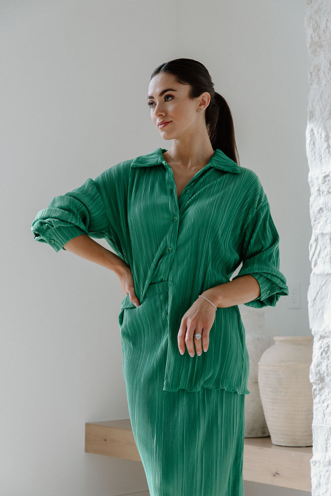 Diana Plisse Skirt Set