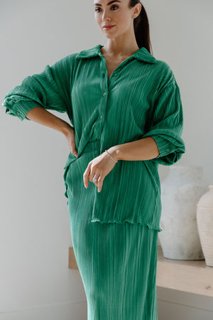 Diana Plisse Skirt Set
