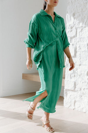 Diana Plisse Skirt Set
