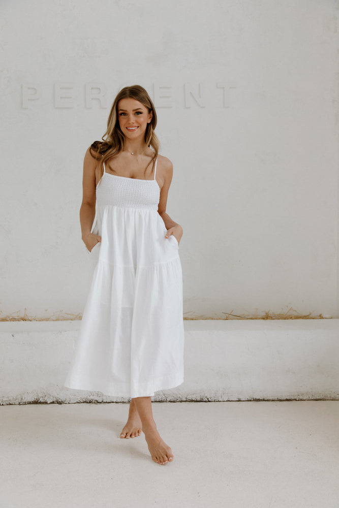ASTR - Maybell White Sundress