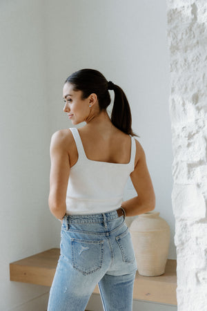 Blanc Sweetheart Tank