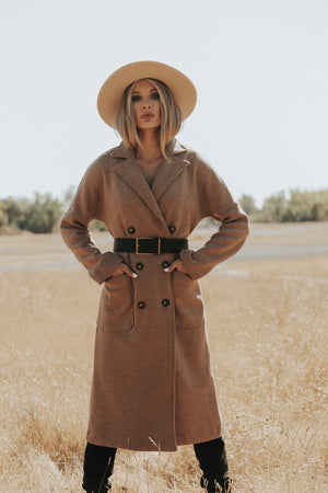 Black Oversized Double Breasted Trench Coat by stein on Sale
