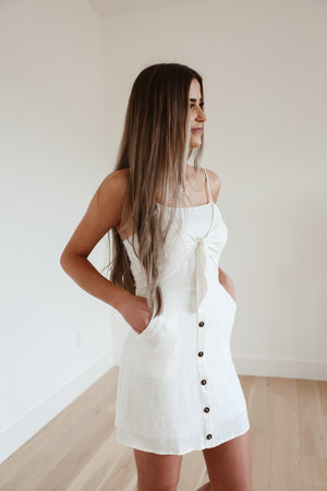 Layla Linen Dress- Final Sale
