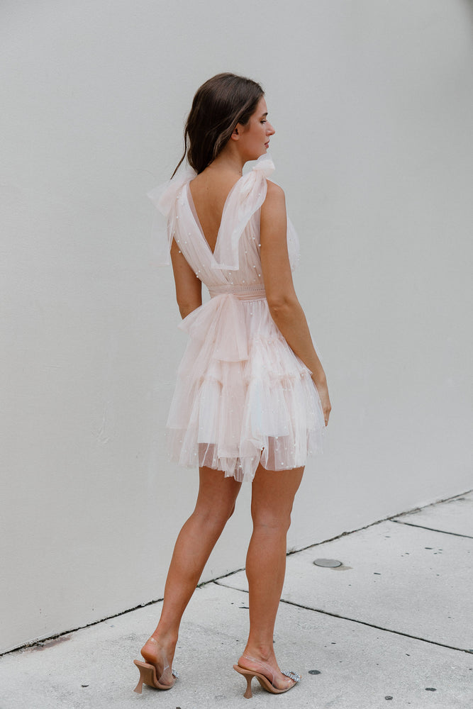 
            
                Load image into Gallery viewer, Rose Pearl Tulle Dress
            
        