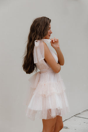 Rose Pearl Tulle Dress