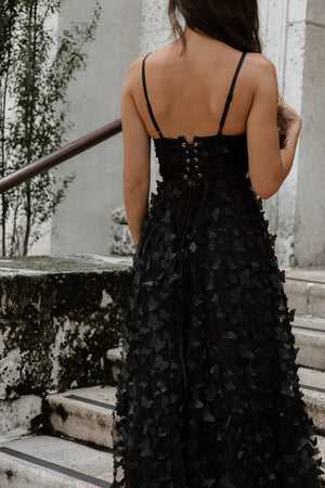 Black Venice Butterfly Dress