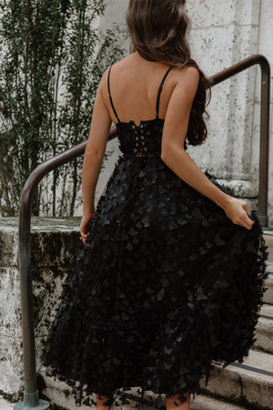 Black Venice Butterfly Dress
