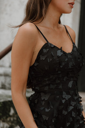 Black Venice Butterfly Dress