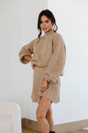 Jacquíe Pleated Sweater