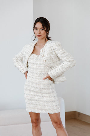Chanel Multicolor Tweed Sleeveless Short Dress L Chanel
