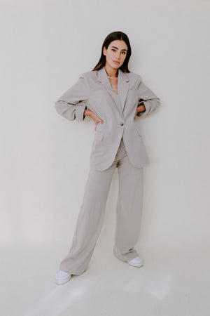High Waist Woven Pants