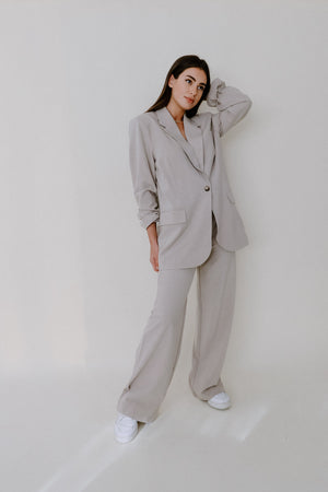 High Waist Woven Pants